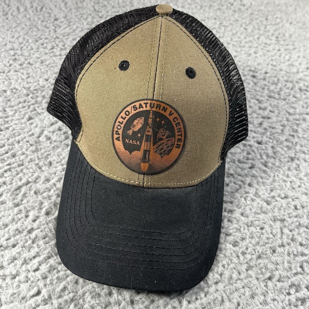NASA Apollo Saturn V Center Trucker Hat Cap Prairie Mountain Space Snapback